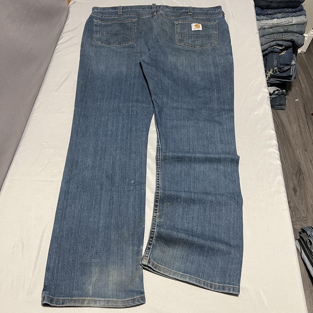 Carhartt Jeans Mens 40x32 Blue Medium Wash Relaxed Straight Denim Casual